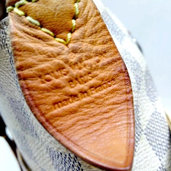 Auth Louis Vuitton White Azur Damier Totally PM Shoulder Bag Tote N51261 - Picture 7 of 9